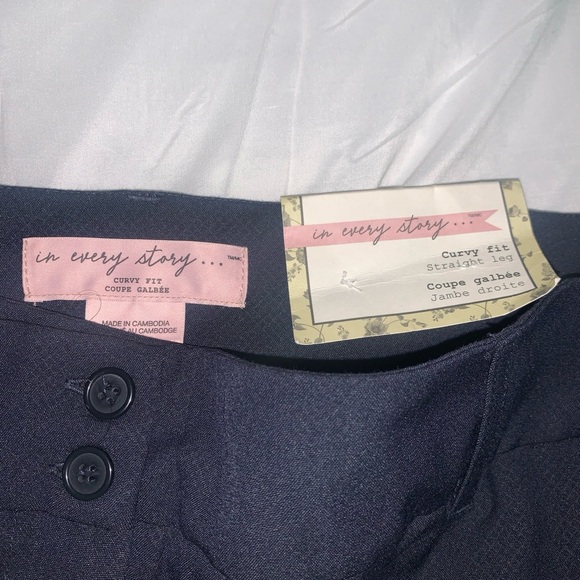 in every story… Women’s Pants Trousers Curvy Fit Straight Leg Size 24 - Picture 8 of 9